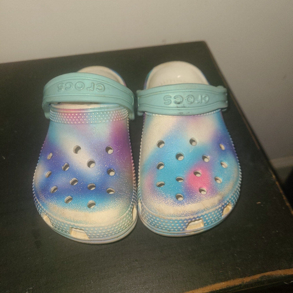 CROCS Kids Shoes in Blue and Pink